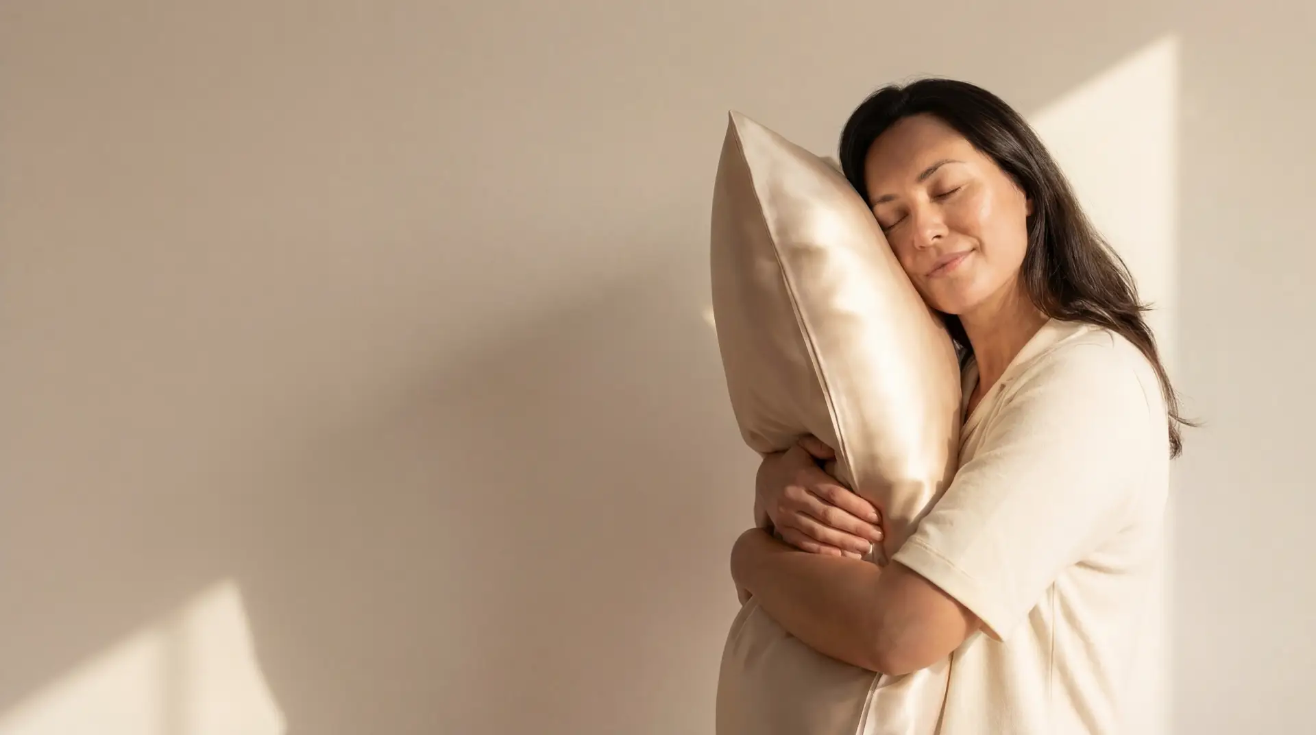 Stimmungsbild: Kissen mit Seidenbezug